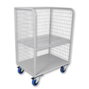 Advance Trolleys Mesh Delivery Trolley with Shelf