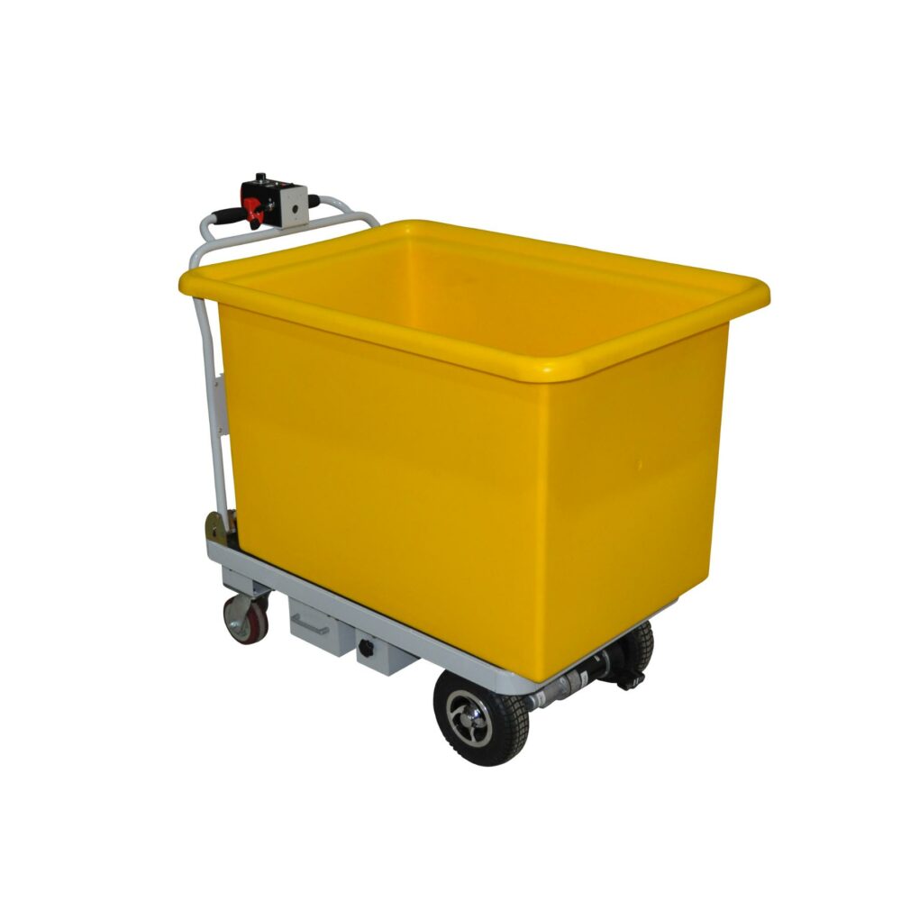Advance Trolleys yellow motorised tub trolley