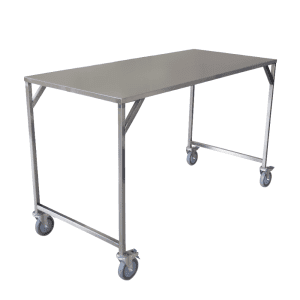 Advance Trolleys Stainless Steel Linen Folding Table Trolley