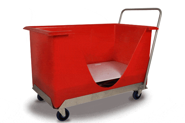 advance trolleys moist linen trolley with galvanised coil spring