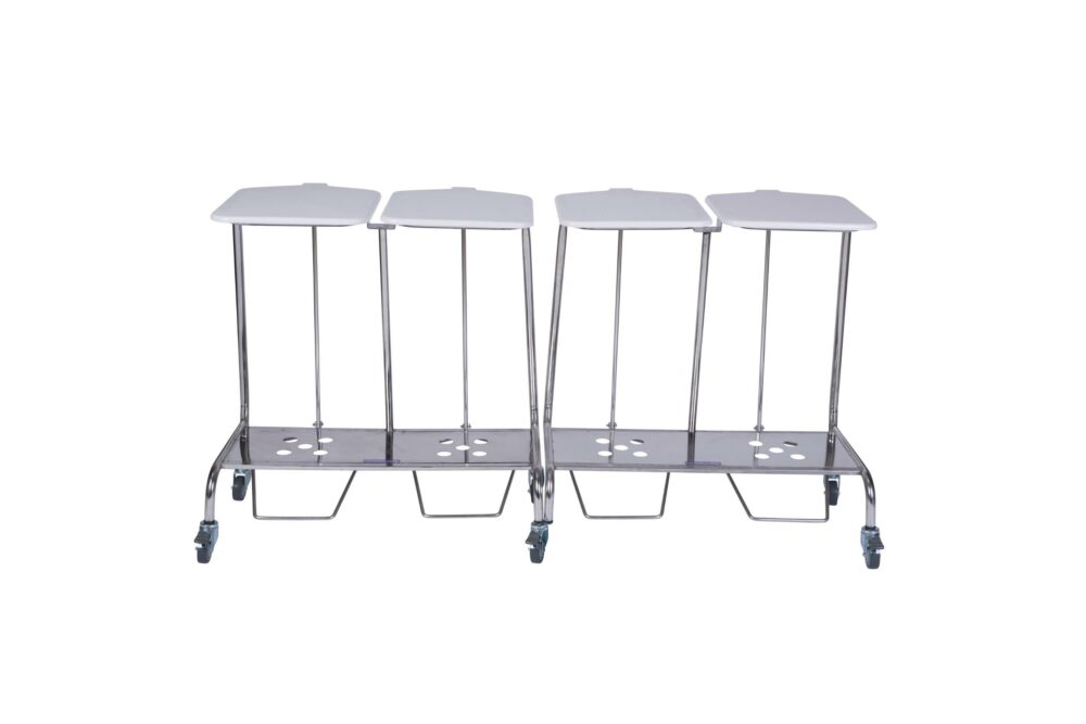 Advance Trolleys Quad Stainless Steel Soiled Linen Trolley