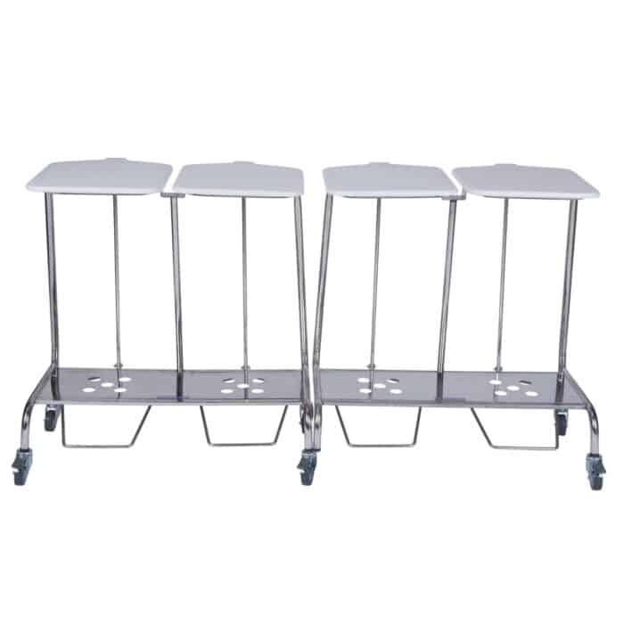 Advance Trolleys Quad Stainless Steel Soiled Linen Trolley