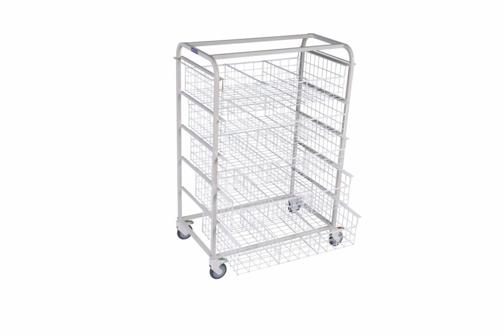 Advance Trolleys storage basket trolley with mesh baskets