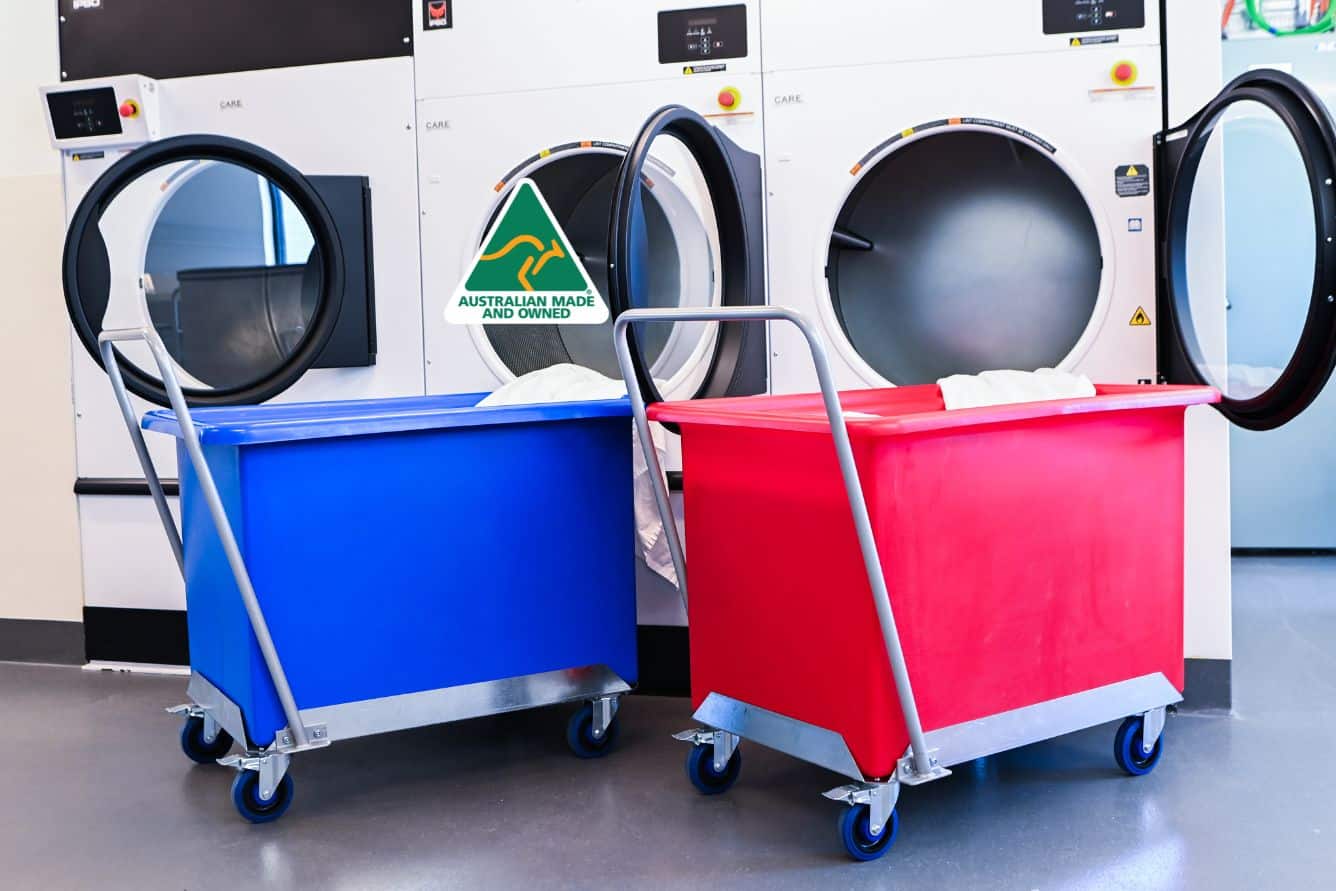 Advance Trolleys Blue and Red Linen Tub Trolleys